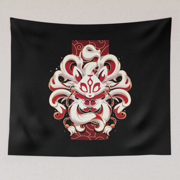Item preview, Fox Spirit - Japanese Nine Tailed Fox designed and sold by Snouleaf.