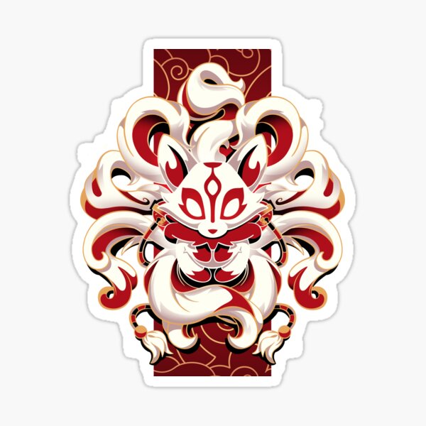 Item preview, Fox Spirit - Japanese Nine Tailed Fox designed and sold by Snouleaf.