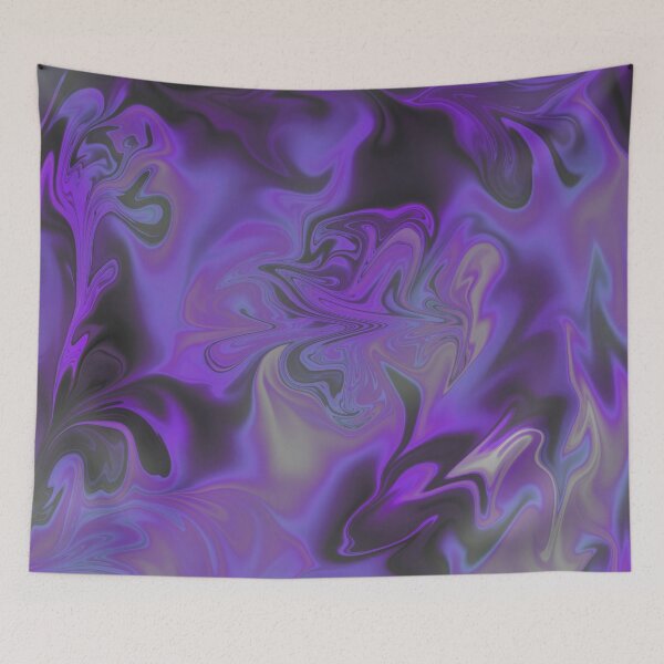 Item preview, Blue, Black, White, Purple, Violet Liquid Art. Liquid Marble. Abstract Design. designed and sold by Jason123za.