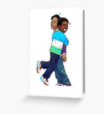 troy and abed in the morning Greeting Card