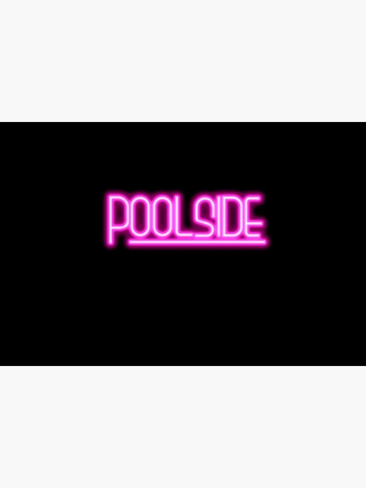 Thumbnail 6 of 6, Bath Mat, Poolside neon designed and sold by RiveRivera.