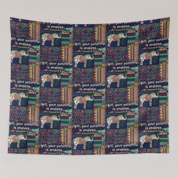 Item preview, girl, your potential is endless Ethnic Print design designed and sold by t1n3333.
