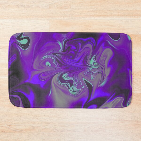 Item preview, Blue, Black, Turquoise, Purple, Violet Liquid Art. Liquid Marble. Abstract Design. designed and sold by Jason123za.