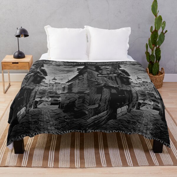 Item preview, The Shadow Over Innsmouth - Gilman House (Black & White) - Visit the Cyclopean city of Y'ha-nthlei, home of the Deep Ones - spcreationsco22 designed and sold by SpCreationsCo22.