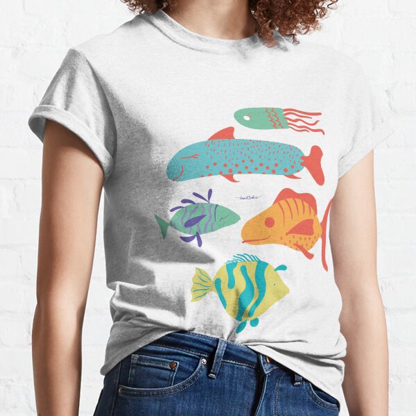 Vista previa del artículo con la obra «Peces de coloridos», diseñado y vendido por AnaidZahori.
