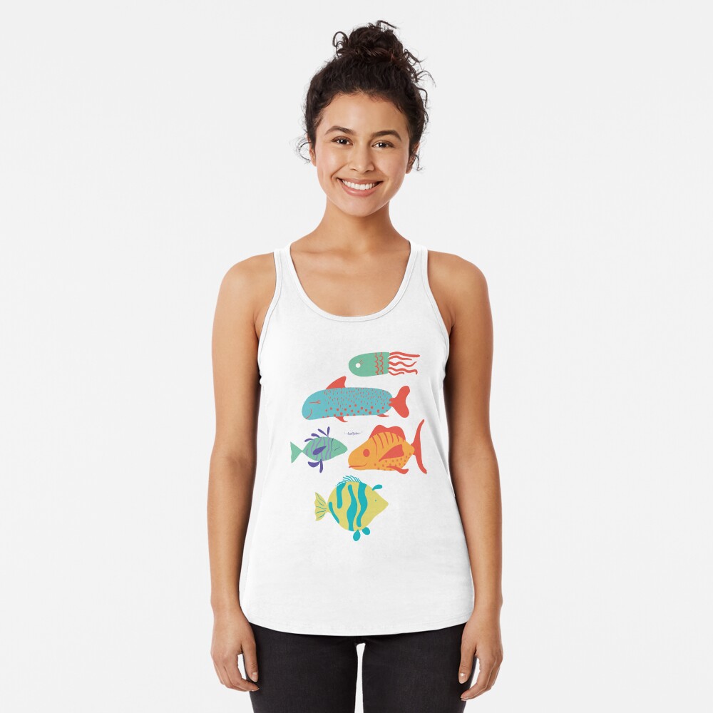 Vista previa del artículo con la obra «Camiseta con espalda nadadora», diseñado y vendido por AnaidZahori.