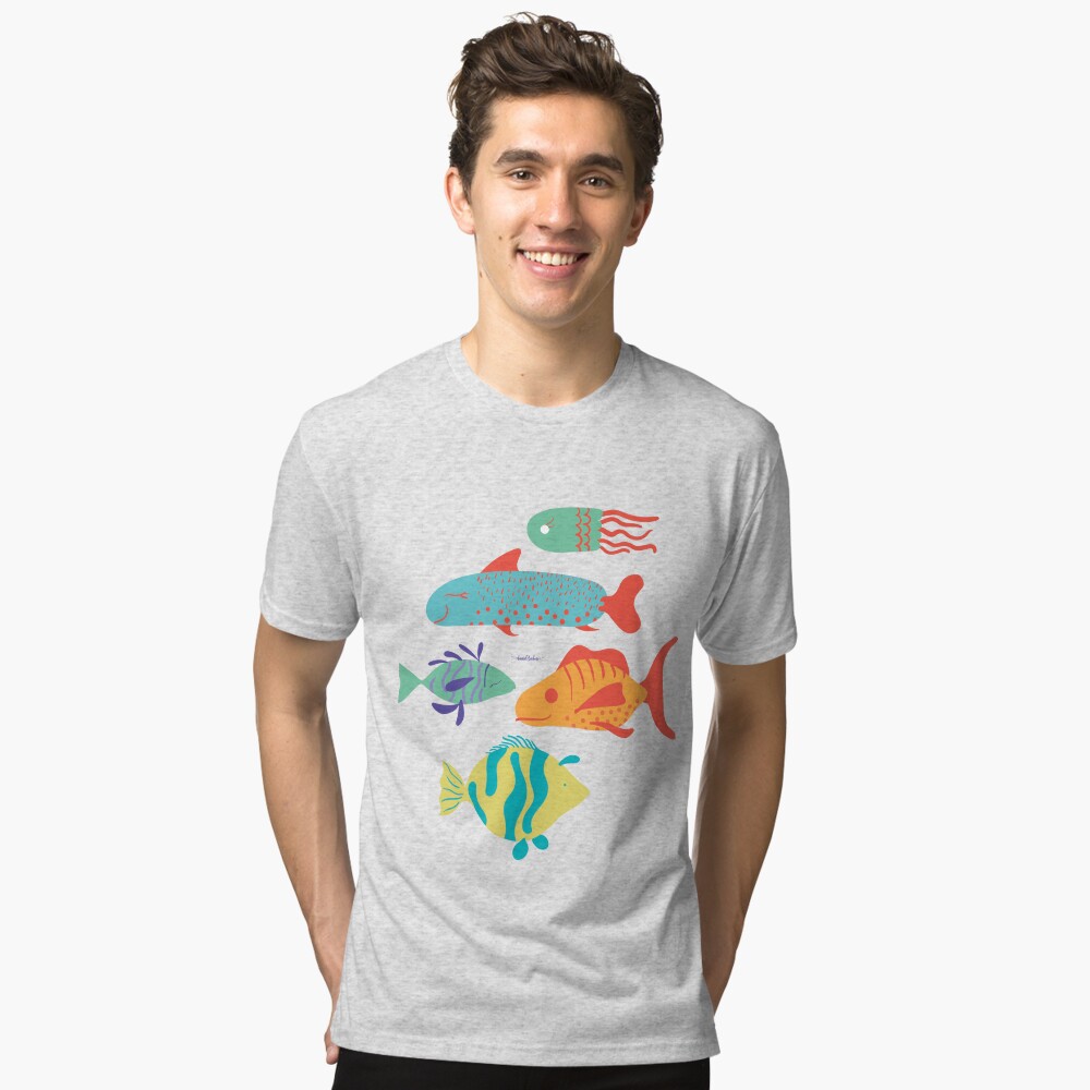 Vista previa del artículo con la obra «Camiseta de tejido mixto», diseñado y vendido por AnaidZahori.