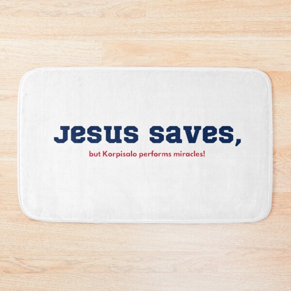 Item preview, Jesus Saves, Korpisalo Miracles! designed and sold by BradburyWorx.