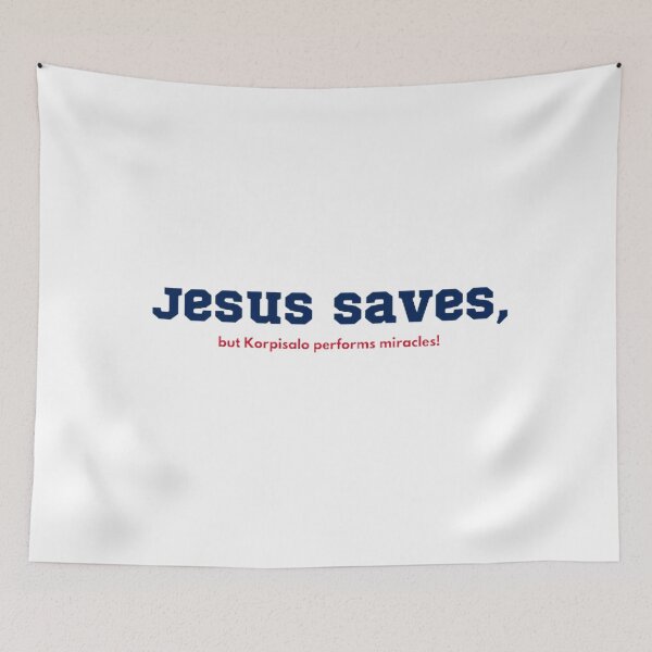 Item preview, Jesus Saves, Korpisalo Miracles! designed and sold by BradburyWorx.