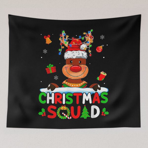Aperçu de l'œuvre Christmas Crew Squad Reindeer Family 2022 Xmas Holiday Pjs créée et vendue par justbener.