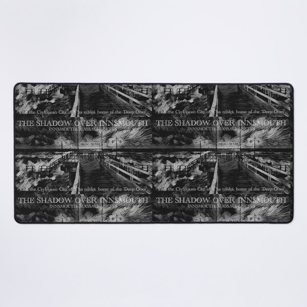 Item preview, The Shadow Over Innsmouth - Innsmouth Pier (Black & White) - Visit the Cyclopean city of Y'ha-nthlei, home of the Deep Ones - spcreationsco22 designed and sold by SpCreationsCo22.