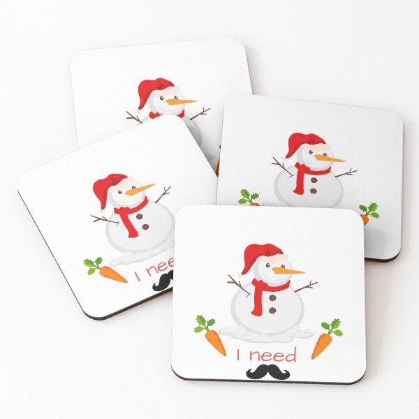 Item preview, Funny Snowman With Mustache And Carrot designed and sold by erion-store.