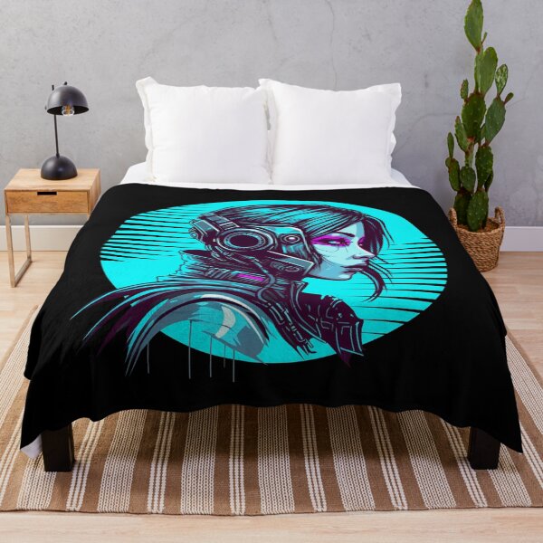 Item preview, Beautiful cyberpunk anime girl designed and sold by Wavesbender.
