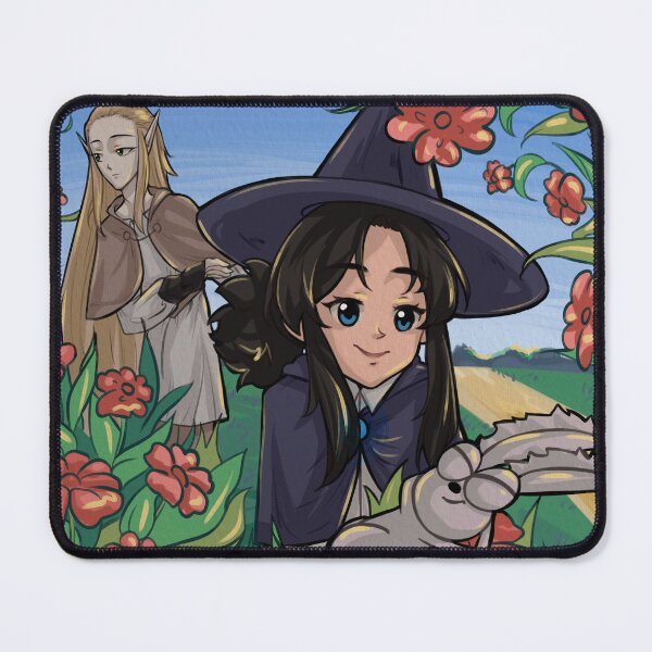 Item preview, Elf, witch and rabbit in the flower garden designed and sold by LKio.