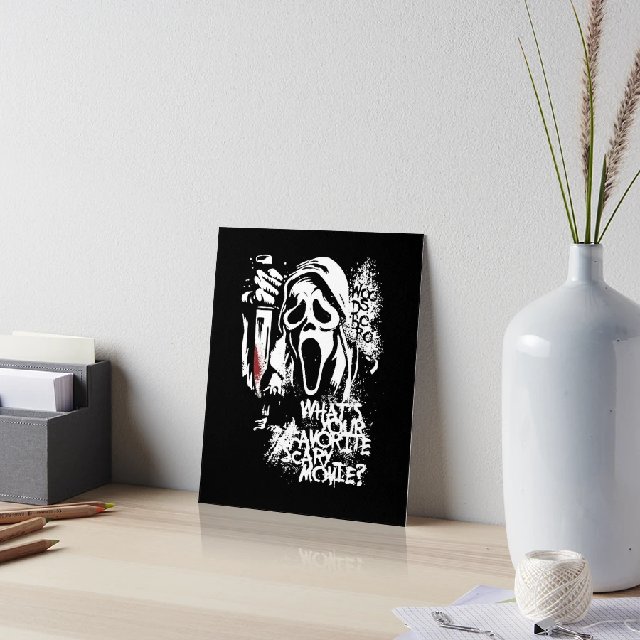 Scary Ghost Scary Ghost Face Art Board Print for Sale by anatim33