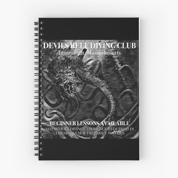 Item preview, Devils Reef Diving Club Innsmouth Massachusetts (Black & White) - The Shadow Over Innsmouth - HP Lovecraft - spcreationsco22 designed and sold by SpCreationsCo22.
