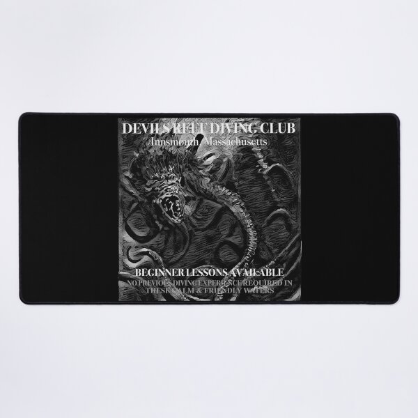 Item preview, Devils Reef Diving Club Innsmouth Massachusetts (Black & White) - The Shadow Over Innsmouth - HP Lovecraft - spcreationsco22 designed and sold by SpCreationsCo22.