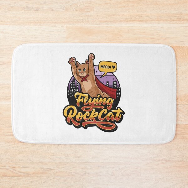Item preview, Flying Rockcat Cute Cartoon Illustration designed and sold by Artikach Project.