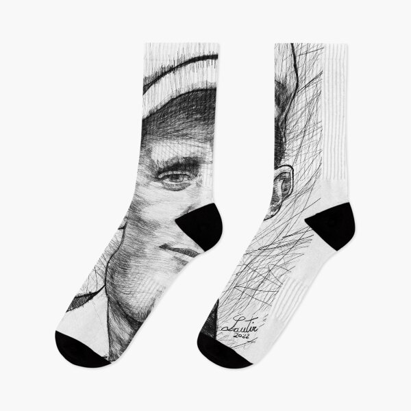 Item preview, JAMES JOYCE black and white pencil portrait designed and sold by lautir.