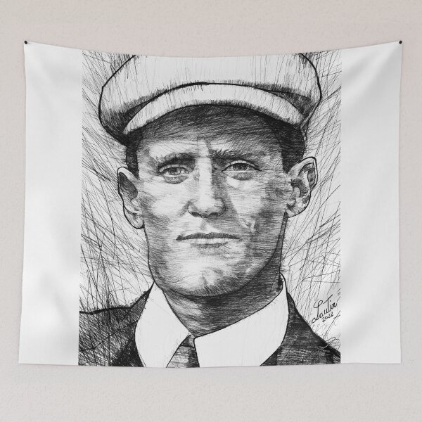 Item preview, JAMES JOYCE black and white pencil portrait designed and sold by lautir.
