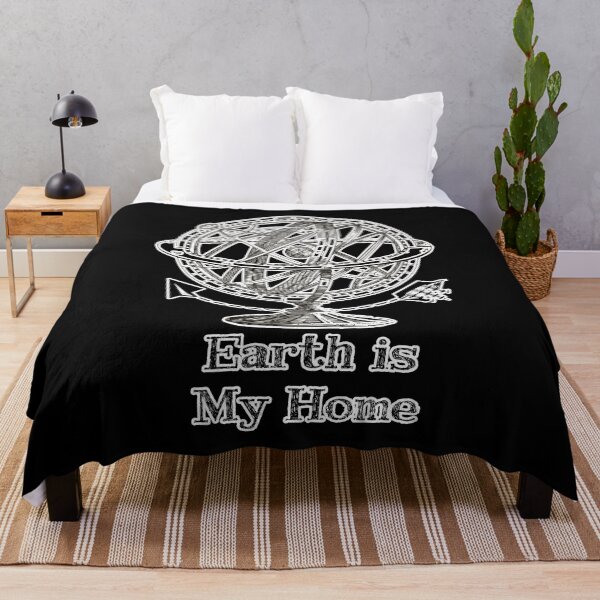 Item preview, 'Earth is my Home' Earth Globe - Retro Illustration Design for T-shirts, mugs, phone cases and other accessories designed and sold by Ridiculam Toga.