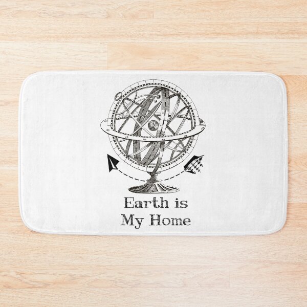 Item preview, 'Earth is my Home' Earth Globe - Retro Illustration Design for T-shirts, mugs, phone cases and other accessories designed and sold by Ridiculam Toga.