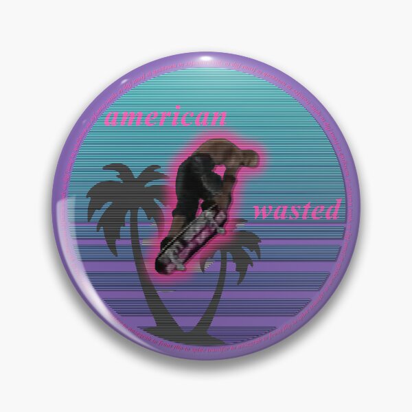 Item preview, a m e r i c a n   w a s t e d  (b l u e) designed and sold by Gonzo's Rad Design Shop.