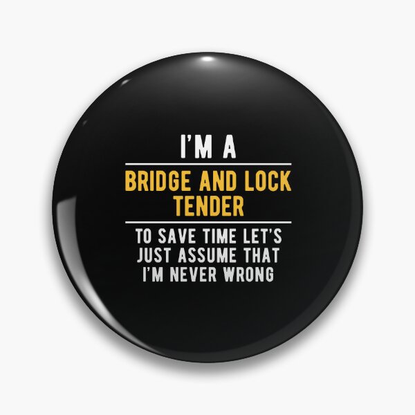 Item preview, Bridge and Lock Tender Witty designed and sold by NestaReign.