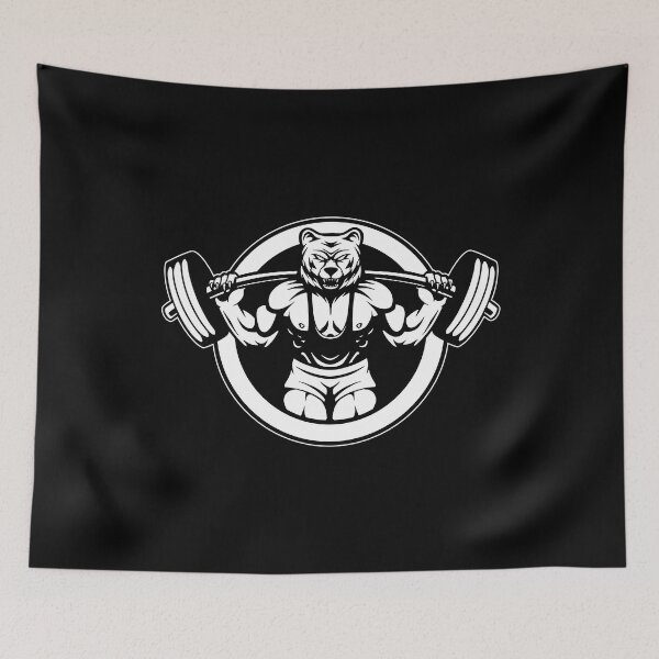 Item preview, bear, weightlifter designed and sold by DerSenat.