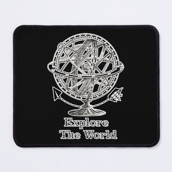 Item preview, 'Explore The World' Earth Globe - Retro Illustration Design for T-shirts, mugs, phone cases and other accessories designed and sold by Ridiculam Toga.
