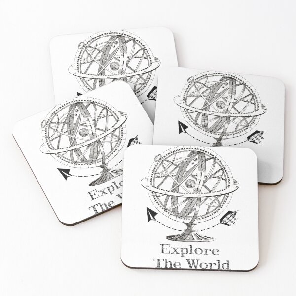 Item preview, 'Explore The World' Earth Globe - Retro Illustration Design for T-shirts, mugs, phone cases and other accessories designed and sold by Ridiculam Toga.