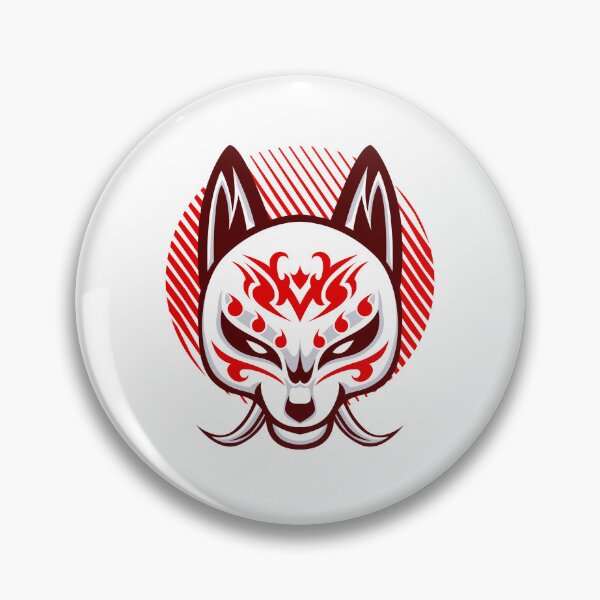 Item preview, Cabeza de samurái kitsune designed and sold by RIXXI HEY CO..