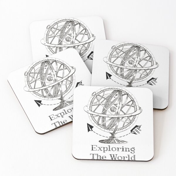 Item preview, 'Exploring The World' Earth Globe - Retro Illustration Design for T-shirts, mugs, phone cases and other accessories designed and sold by Ridiculam Toga.