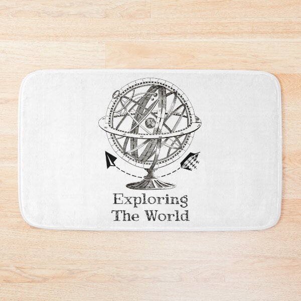 Item preview, 'Exploring The World' Earth Globe - Retro Illustration Design for T-shirts, mugs, phone cases and other accessories designed and sold by Ridiculam Toga.