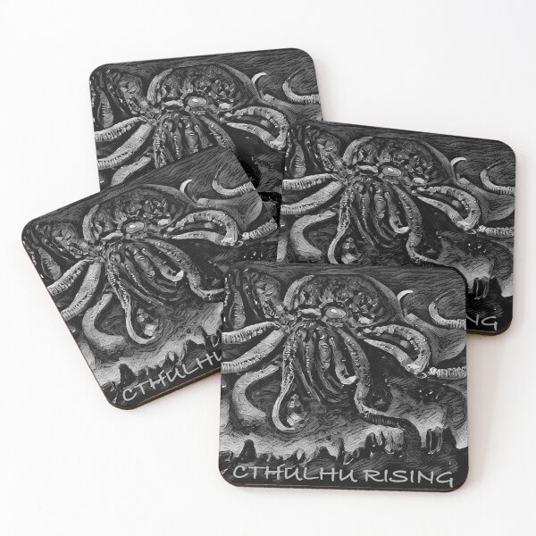 Item preview, Cthulhu Rising 2 (Black & White) - The Call of Cthulhu - spcreationsco22 designed and sold by SpCreationsCo22.