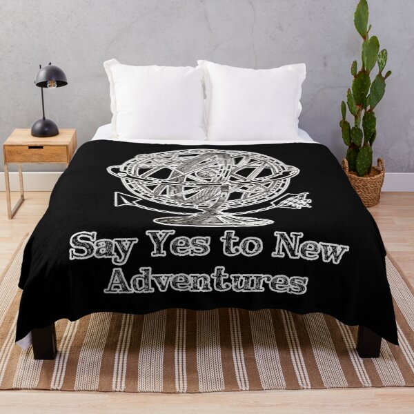 Item preview, 'Say Yes to New Adventures' Earth Globe - Retro Illustration Design for T-shirts, mugs, phone cases and other accessories designed and sold by Ridiculam Toga.