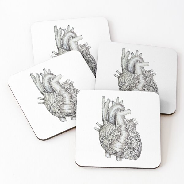 Item preview, Inked Heart | Anatomy Illustration designed and sold by Karli Mogen.