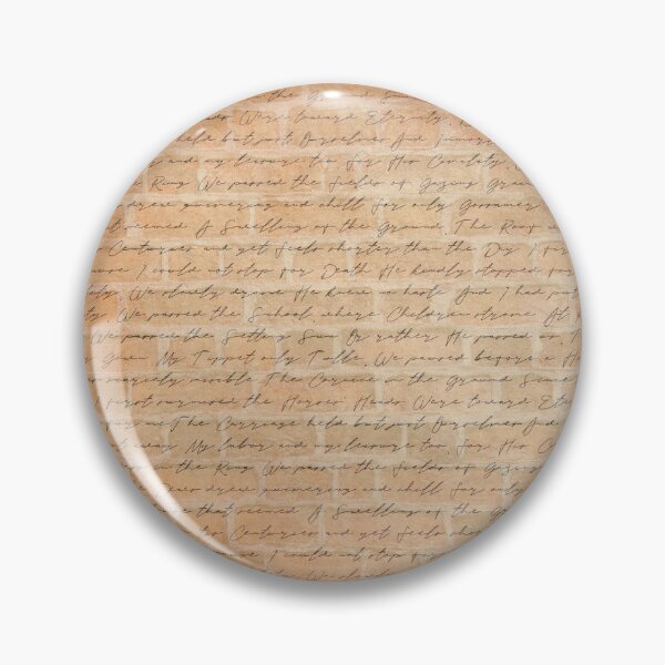 Item preview, Vintage Brick Pattern With Illegible Script designed and sold by IconicFinds.