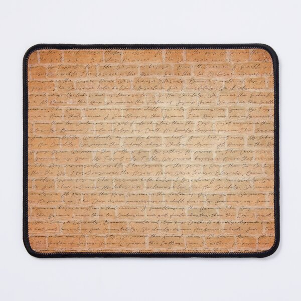 Item preview, Vintage Brick Pattern With Illegible Script designed and sold by IconicFinds.