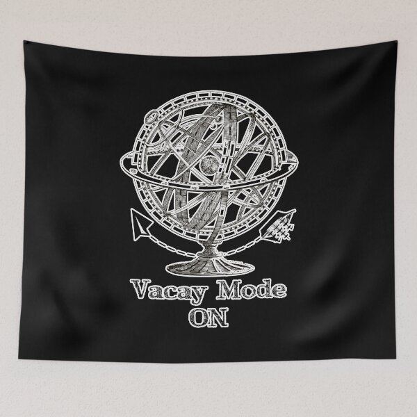 Item preview, 'Vacay Mode ON' Earth Globe - Retro Illustration Design for T-shirts, mugs, phone cases and other accessories designed and sold by Ridiculam Toga.