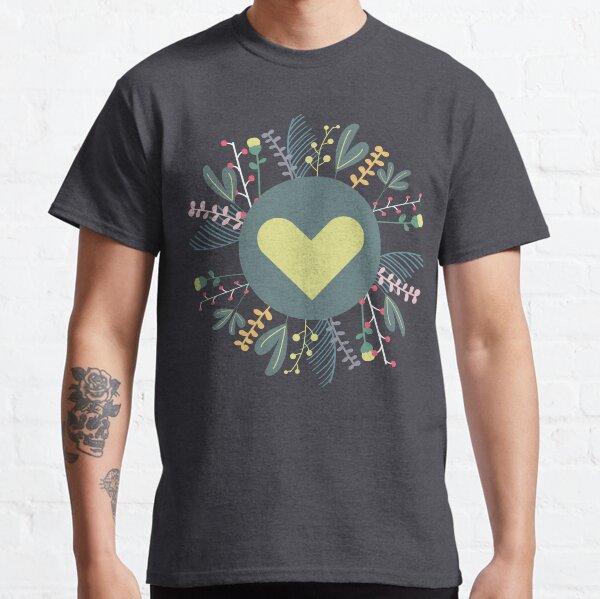 Vista previa del artículo con la obra «Corazón en explosión floral», diseñado y vendido por AnaidZahori.
