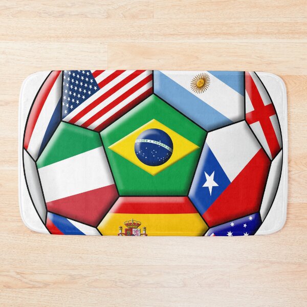 Item preview, Soccer with various flags designed and sold by siloto.