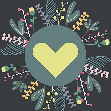 Imagen de la obra Corazón en explosión floral de AnaidZahori