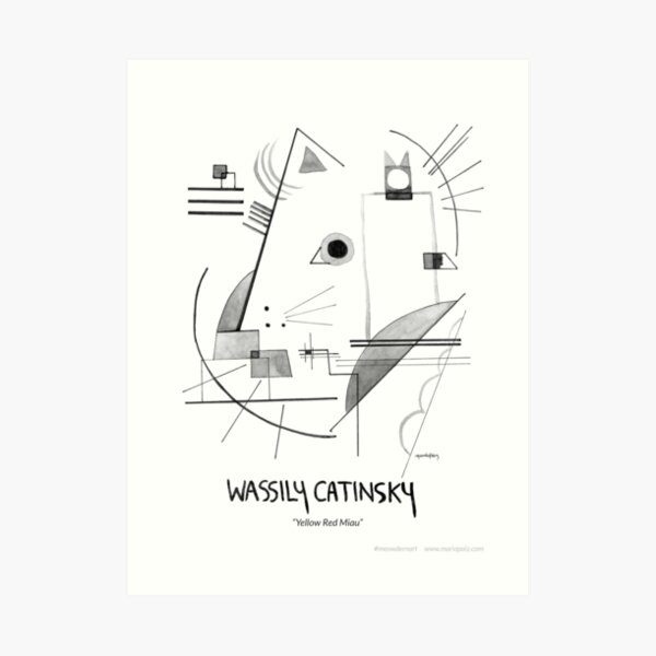 #meowdernart - Wassily Catinsky Art Print