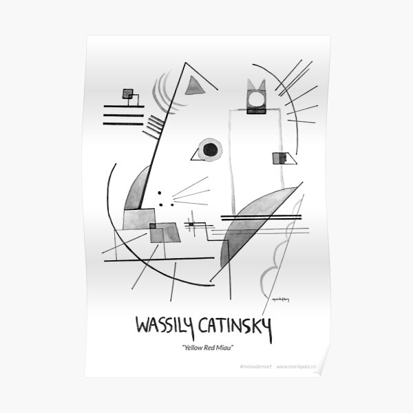 #meowdernart - Wassily Catinsky Poster