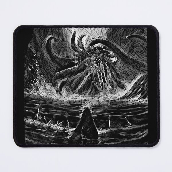 Item preview, Lair of the Beast (Black & White) - H P Lovecraft inspired Art - spcreationsco22 designed and sold by SpCreationsCo22.