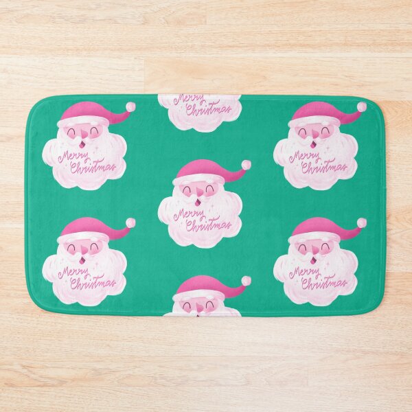 Item preview, Retro Vintage Pink Santa Claus - Merry Christmas -Green designed and sold by AlessiaUrsoArts.