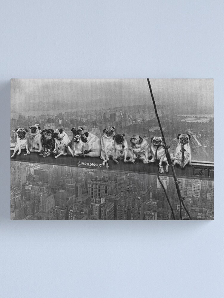 Alternate view of Pugs on a Skyscraper 1932 Canvas Print