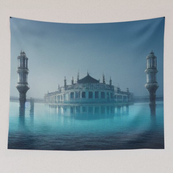 Item preview, A painting of the ancient Islamic Arab palace and architecture designed and sold by MaissaArt.