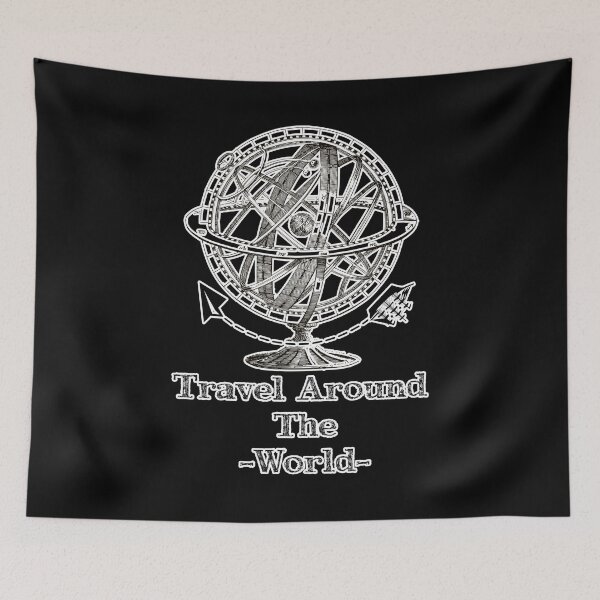 Item preview, 'Travel Around The World' Earth Globe Variations - Retro Illustration Design for T-shirts, mugs, phone cases and other accessories designed and sold by Ridiculam Toga.